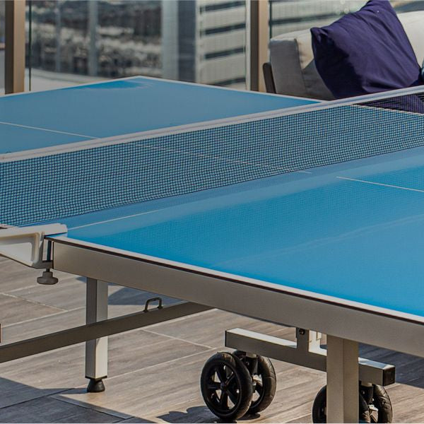 Oukaning Midsize Table Tennis Table,Folding Indoor/ Outdoor Ping