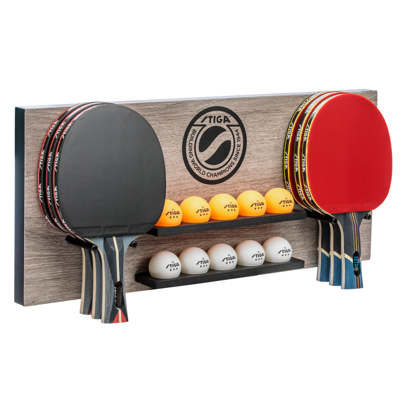 MODERN STYLE - The premium design and finish of this table tennis wall rack makes a sleek addition to any home, office or garage._4