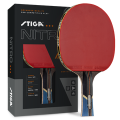 STIGA Nitro Performance Ping Pong Paddle - 6-ply Light Blade - 2mm Premium Sponge - Anatomic Italian Composite Handle for Exceptional Grip - Performance Table Tennis Racket for Serious Play_1