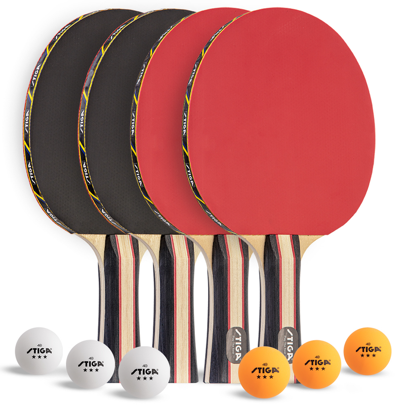 Table Tennis Racket And Ball Set (4 Rackets And 8 Balls), Table