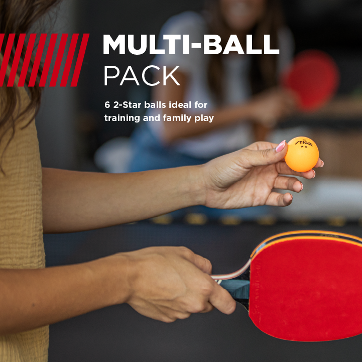 STIGA 2-Star Orange Table Tennis Balls (6-Pack)_3